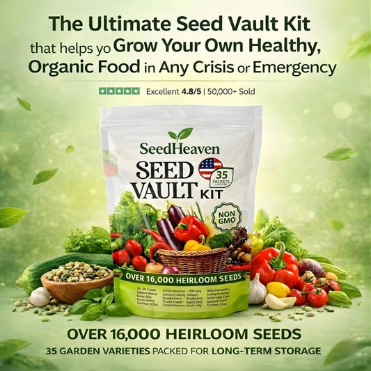 SeedHeaven Vegetable Seed Vault (35 Pack)